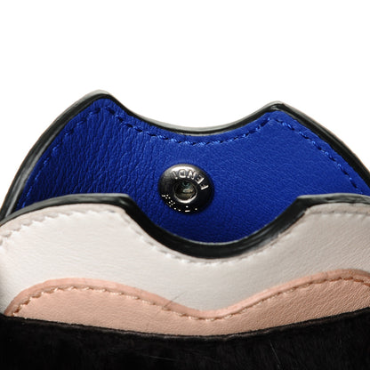 Fendi Mink Fur Karlito Mirror Bag Charm Blue 4 of 4
