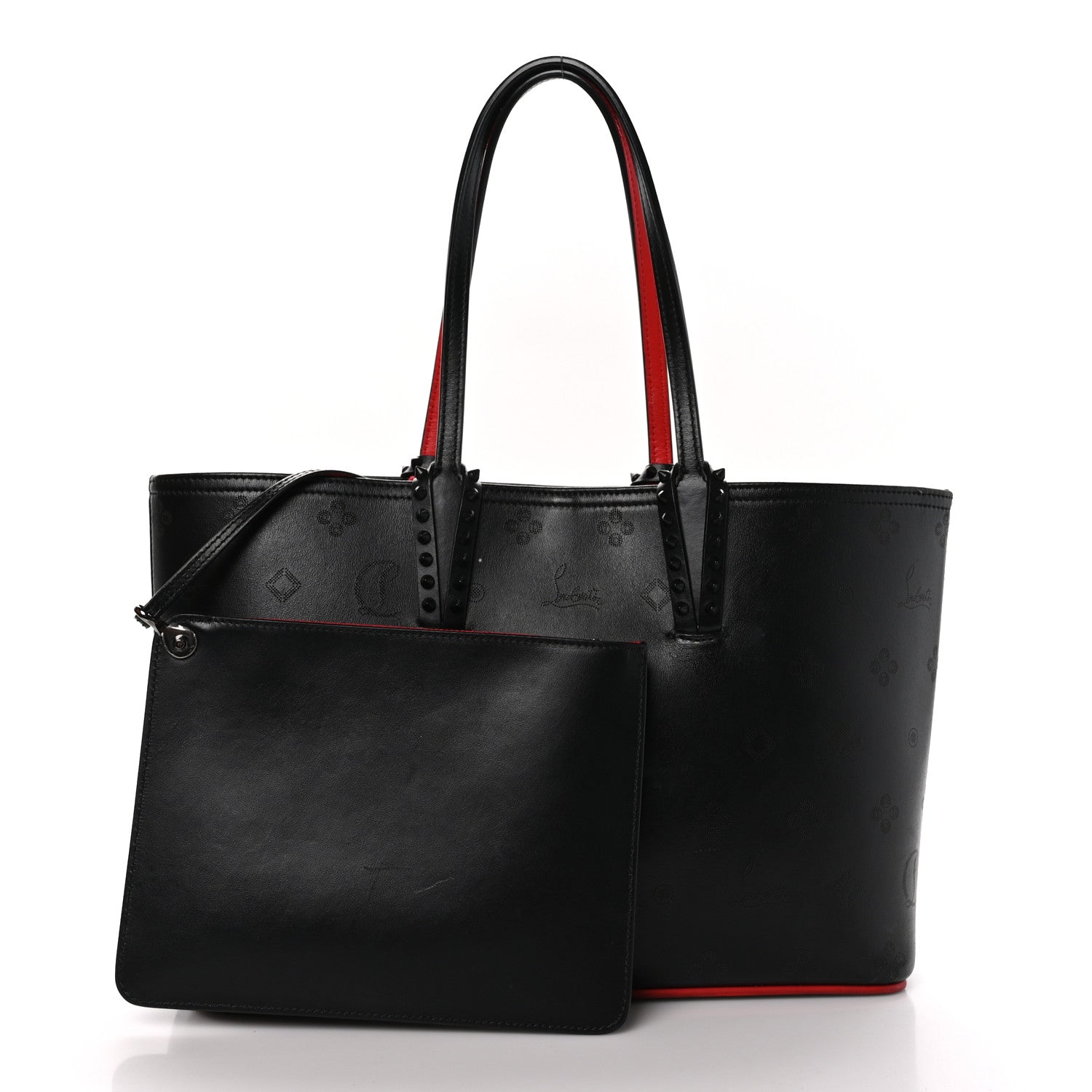 Christian Louboutin Calfskin Loubinthesky East West Cabata Tote Black 3 of 11