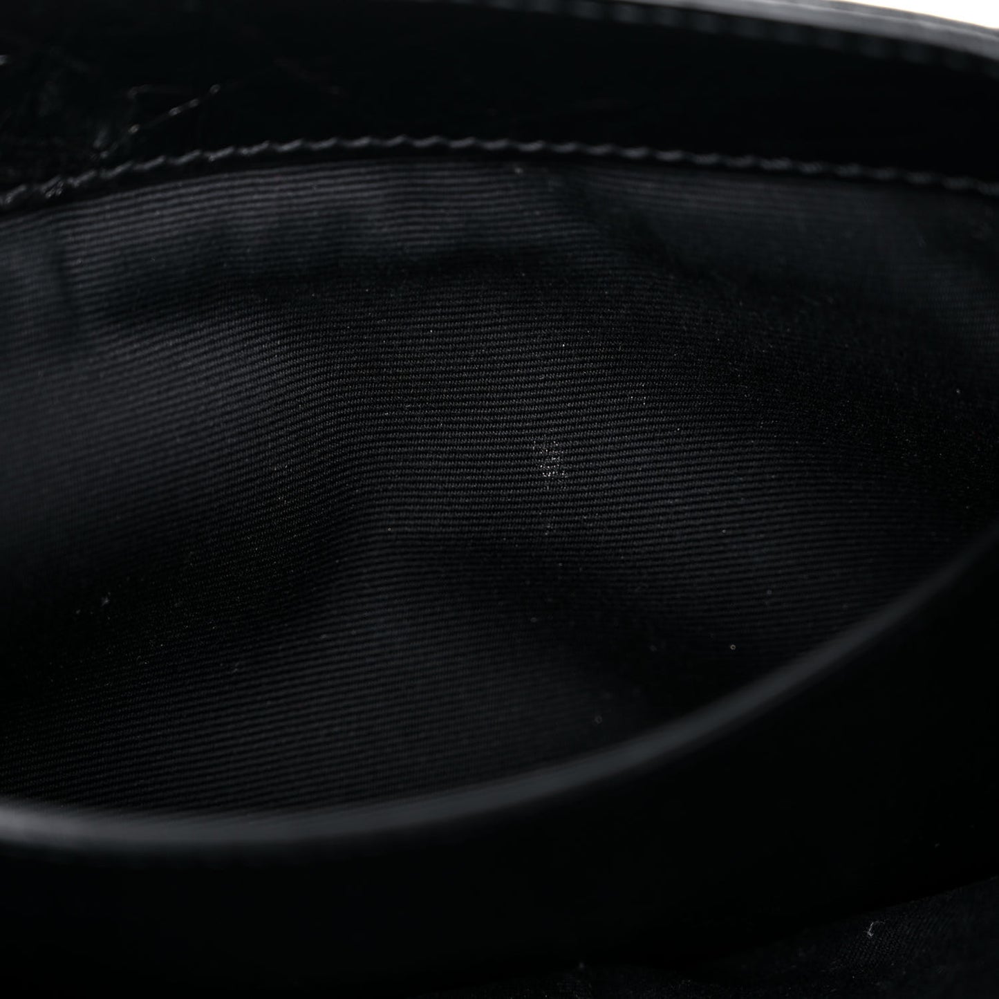 Crinkled Calfskin Matelasse Monogram Medium Niki Chain Satchel Black