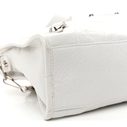 Balenciaga Agneau Arena Silver Hardware Small Le City Optic White 9 of 11