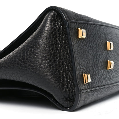 Valentino Garavani Pebbled Calfskin Medium My Rockstud Frame Bag Black 8 of 9