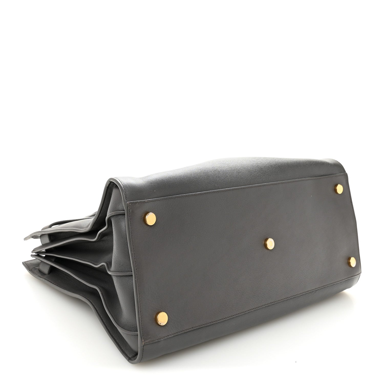 Saint Laurent Calfskin Large Sac de Jour Carryall Grey 4 of 10