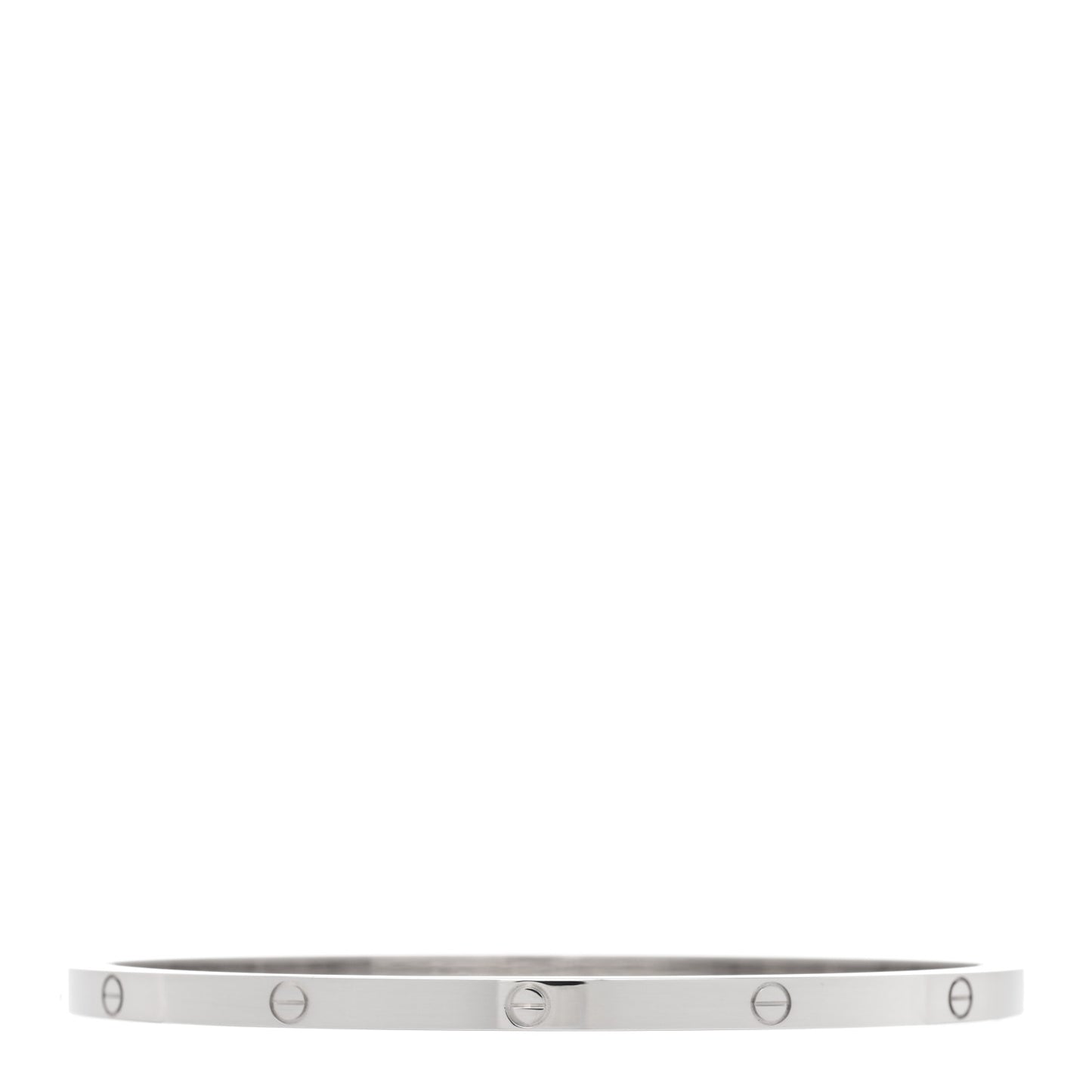 18K White Gold Small LOVE Bracelet 19