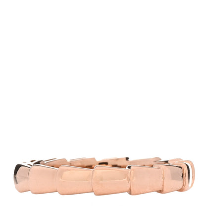 Bulgari 18K Rose Gold Serpenti Viper Band Ring 56 7.5 1 of 5