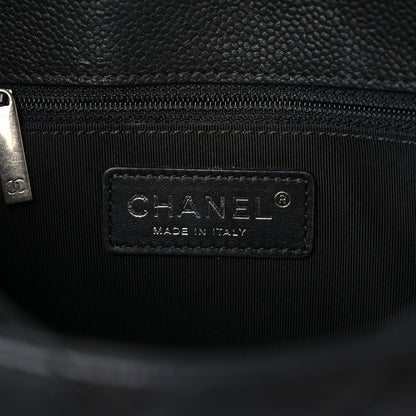 Chanel Caviar Quilted Medium Rock In Rome Single Flap Black 6 of 21