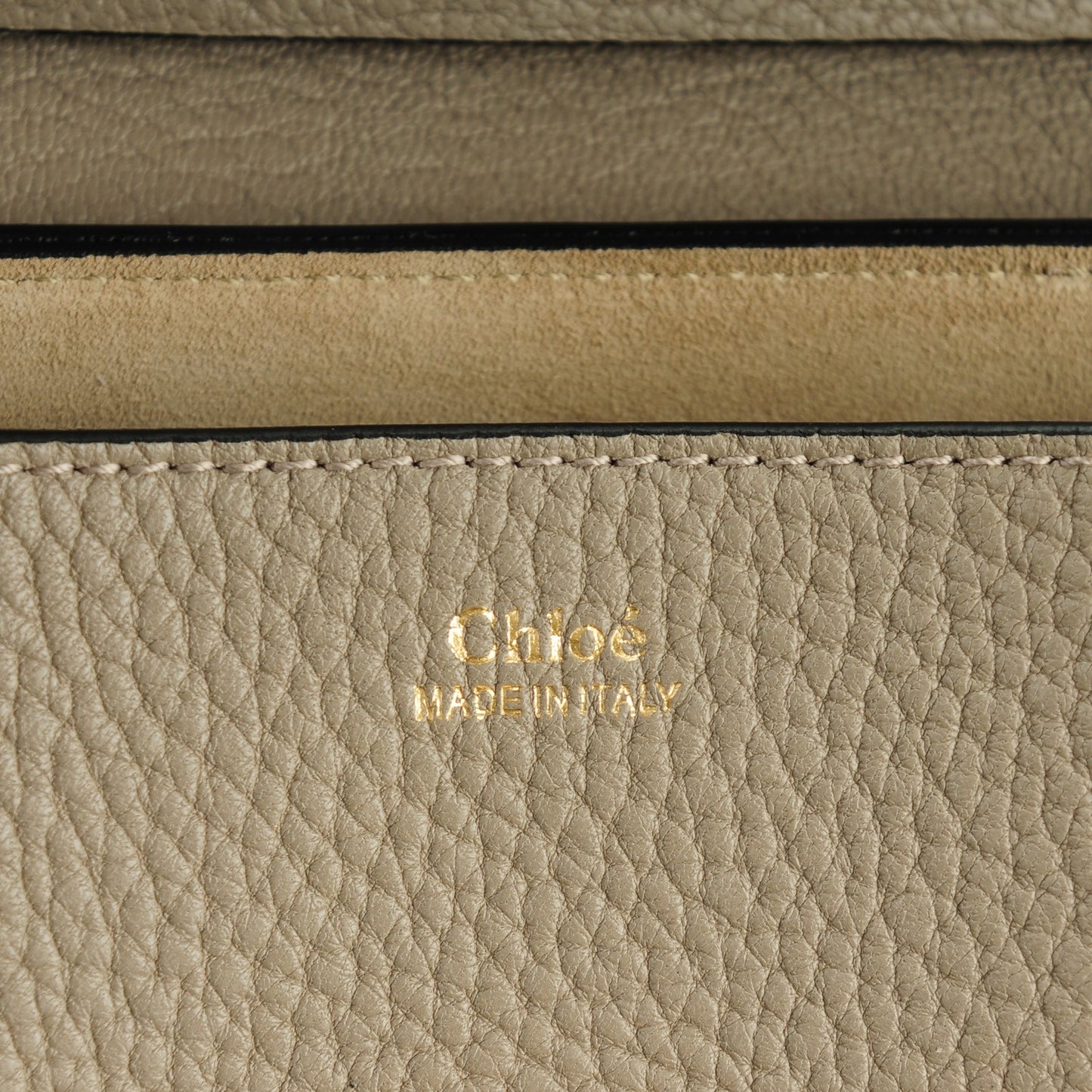 Grained Lambskin Mini Drew Shoulder Bag Motty Grey