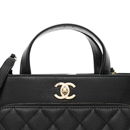 Chanel Caviar Quilted Small Business Affinity Shopping Bag Black 5 of 10