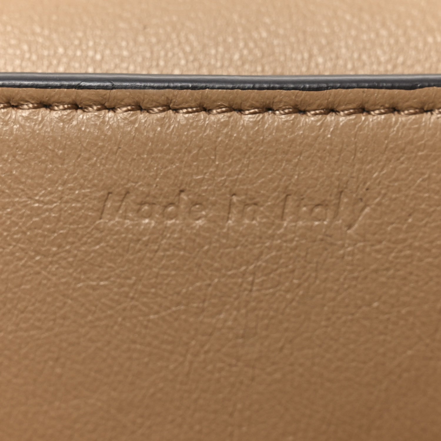 Celine Shiny Smooth Calfskin Medium Frame Shoulder Bag Tan Navy 7 of 10