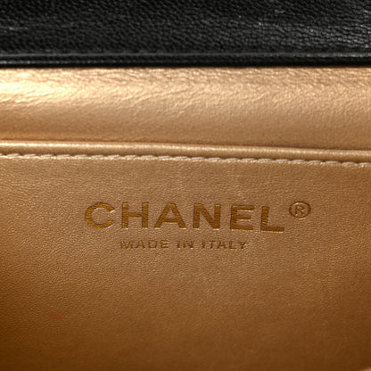 Chanel Goatskin Quilted Chic Pearls Flap Black 7 of 11