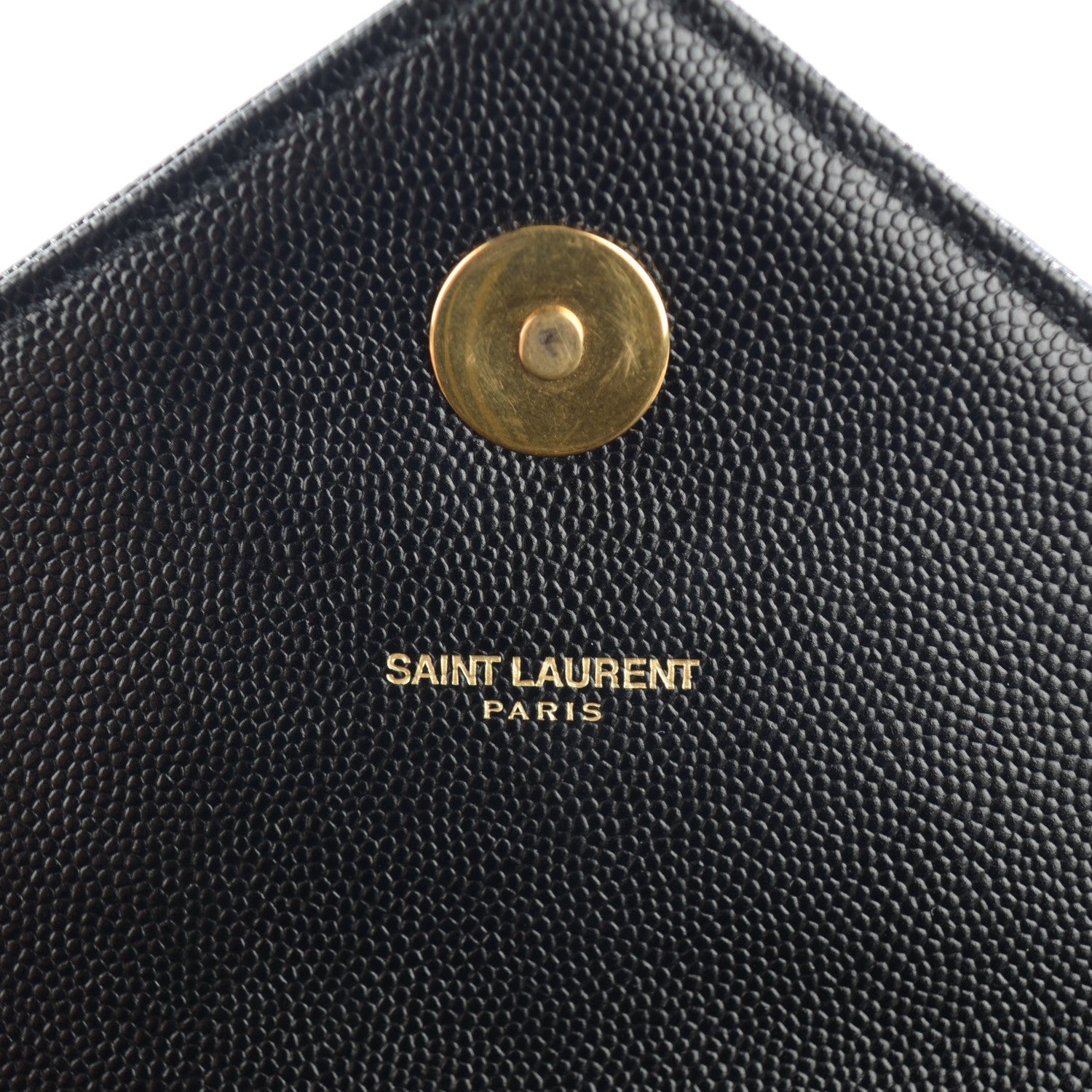Saint Laurent Grain De Poudre Matelasse Chevron Large Monogram Satchel Black 6 of 8