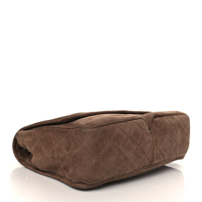 Chanel Ultra Soft Suede Calfskin Large Natural Beauty Flap Brown 3 of 8
