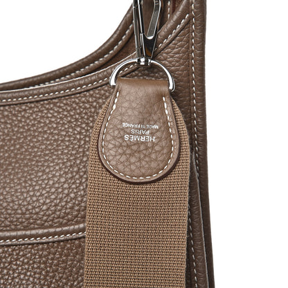 Hermes Taurillon Clemence Evelyne III GM Etoupe 8 of 8