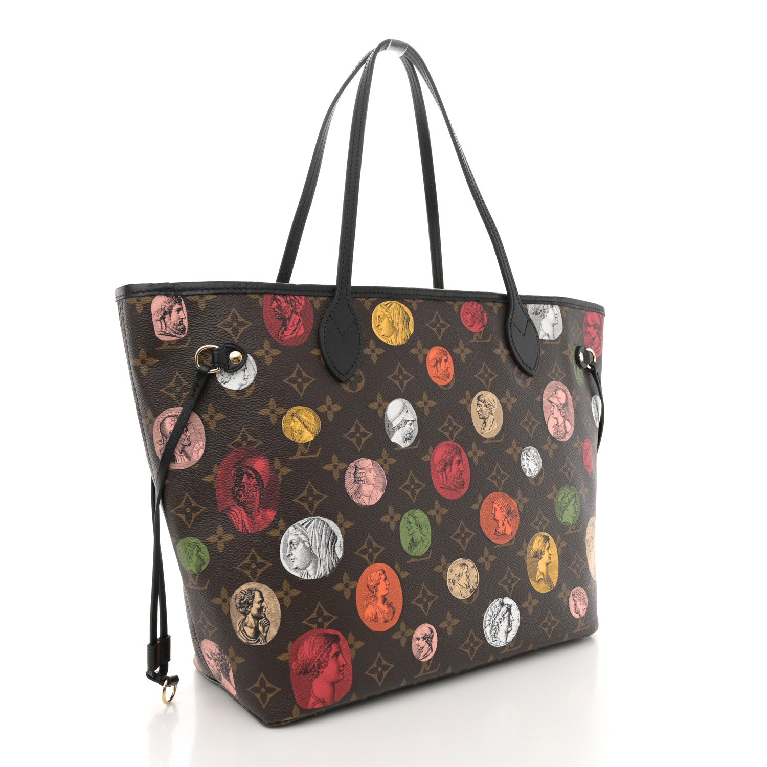Louis Vuitton X Fornasetti Monogram Cameo Neverfull MM 4 of 10