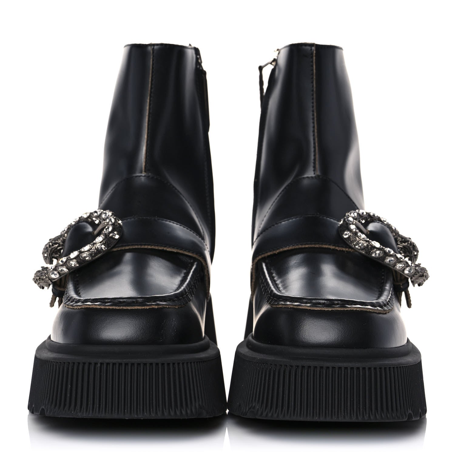 Gucci Cordovan Lux Dionysus Hunder Boots 38 Black 2 of 10