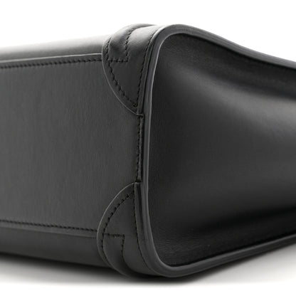 Celine Smooth Calfskin Nano Luggage Black 10 of 11