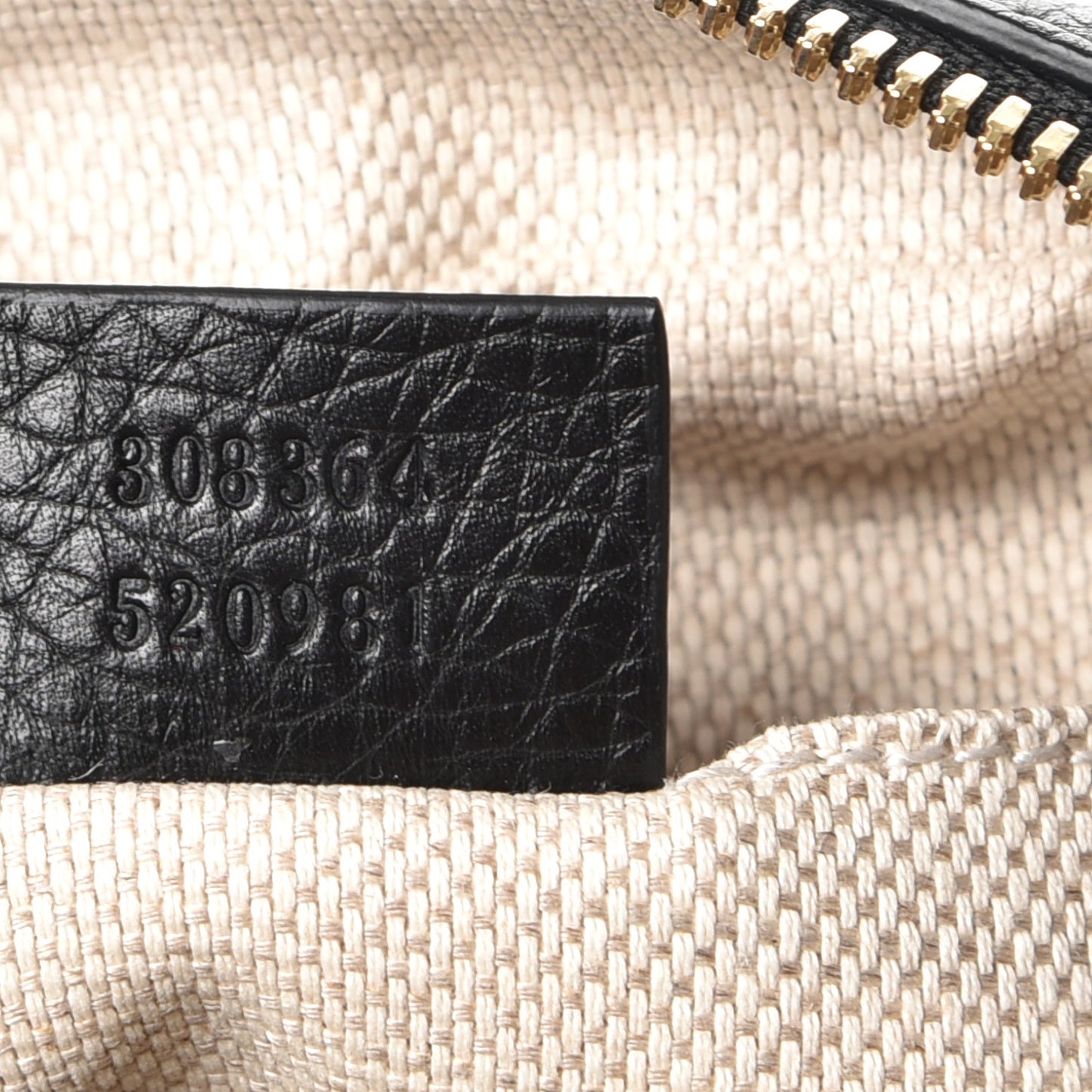Pebbled Calfskin Small Soho Disco Bag Black