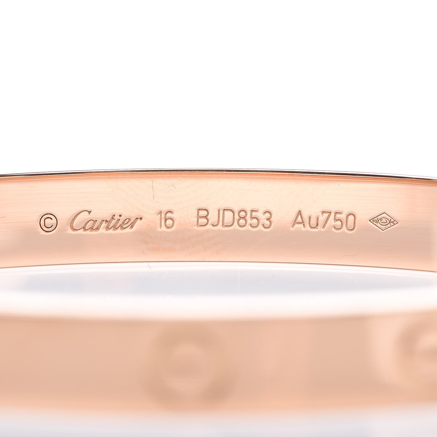 18K Pink Gold LOVE Bracelet 16