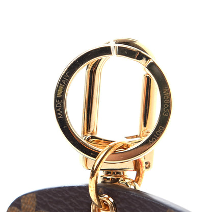 Louis Vuitton Monogram 2019 Christmas Animation Courchevel Bag Charm Key Ring 3 of 4