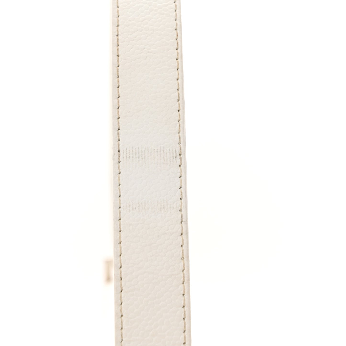 Caviar Quilted Timeless CC Shoulder Bag White