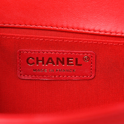 Chanel Lambskin Quilted Medium Boy Flap Red 6 of 12