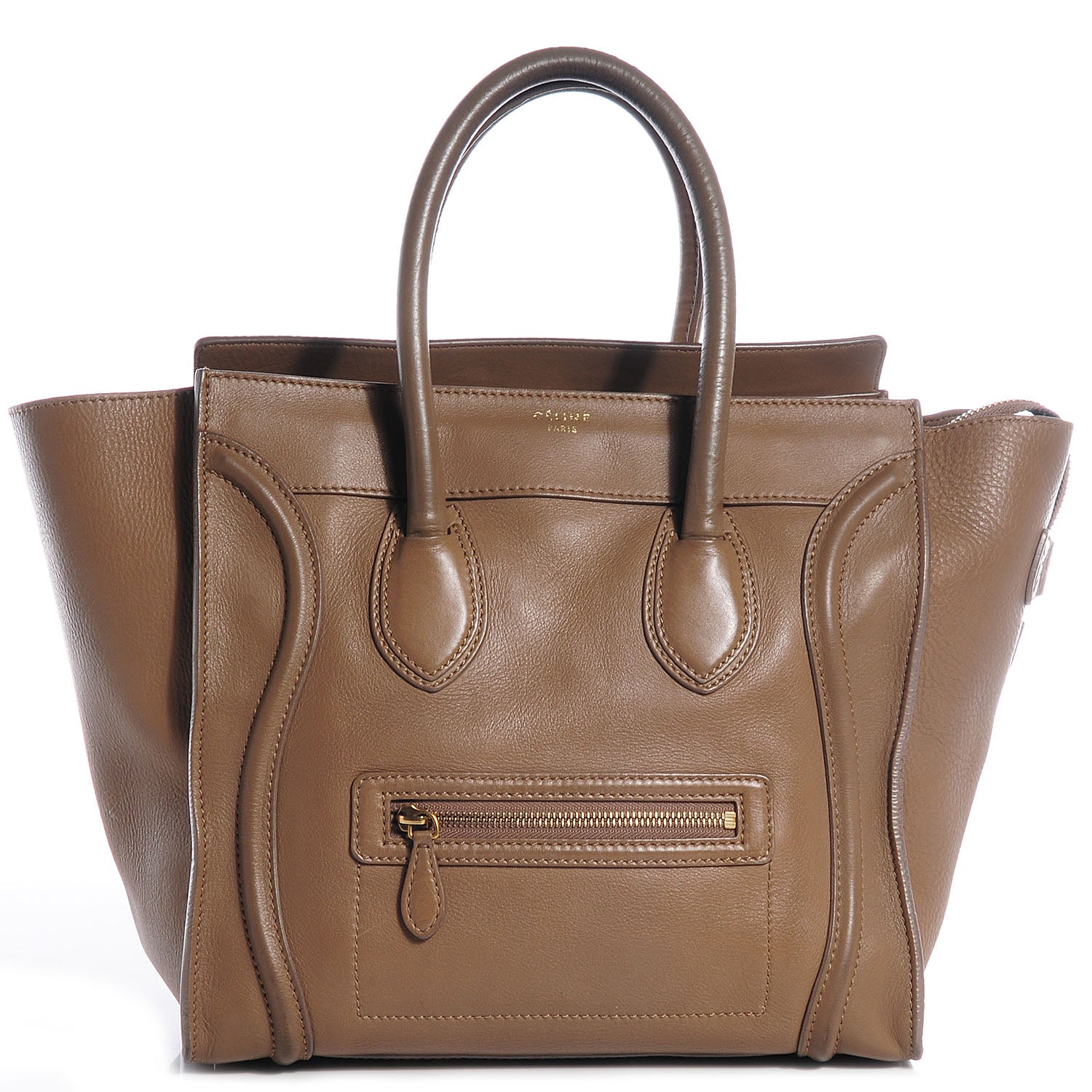 Celine Smooth Calfskin Mini Luggage Camel 1 of 14