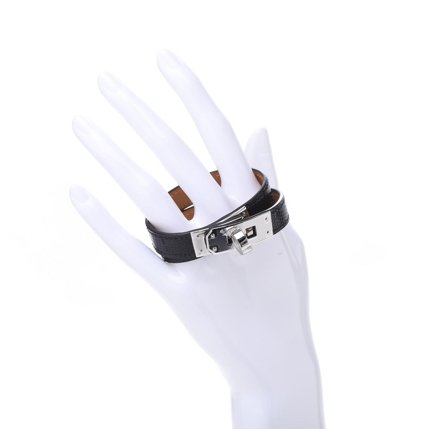 Lizard Kelly Double Tour Bracelet T2 Black
