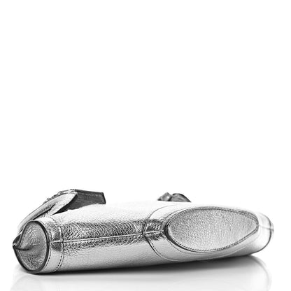 Alexander McQueen Metallic Lambskin De Manta Clutch Silver 4 of 10