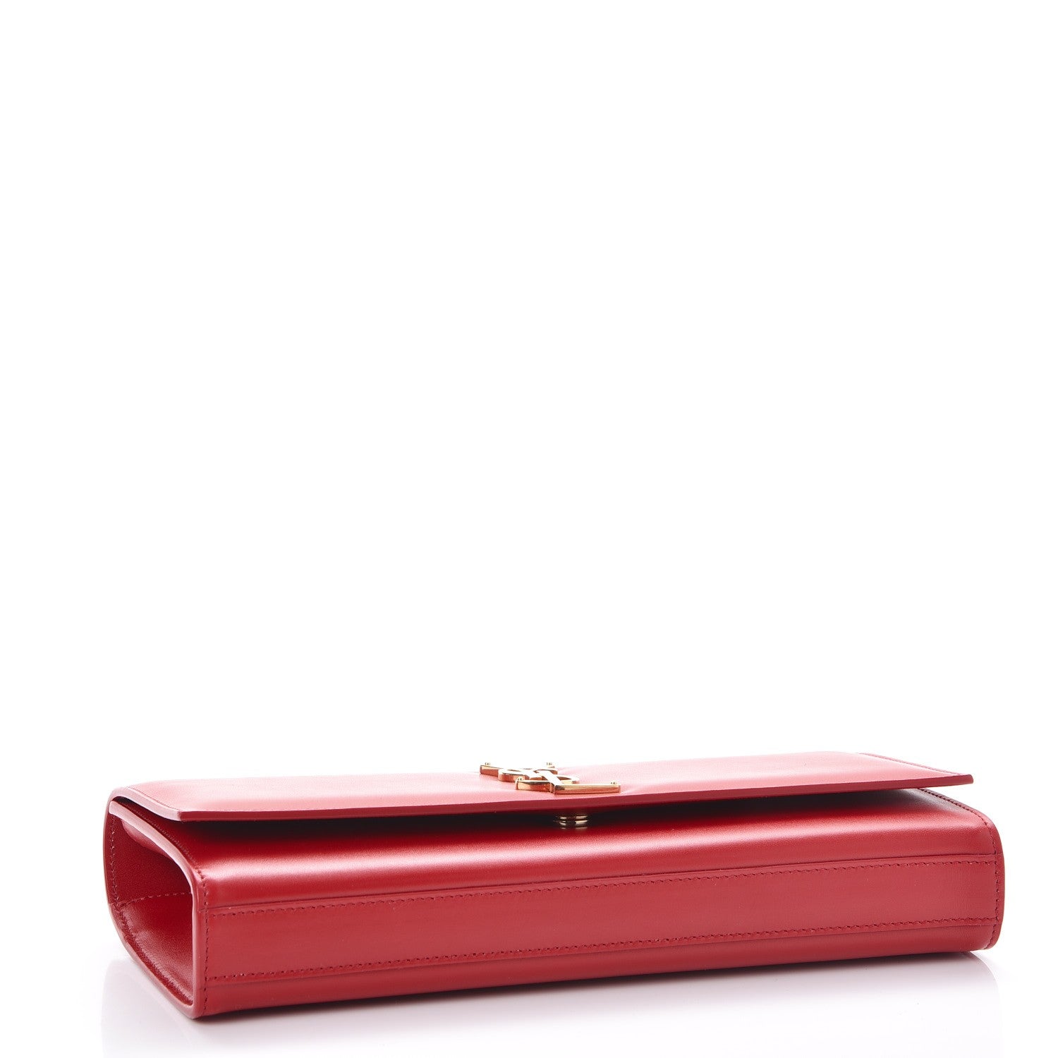 Saint Laurent Calfskin Monogram Cassandre Clutch Rouge Orient 4 of 7