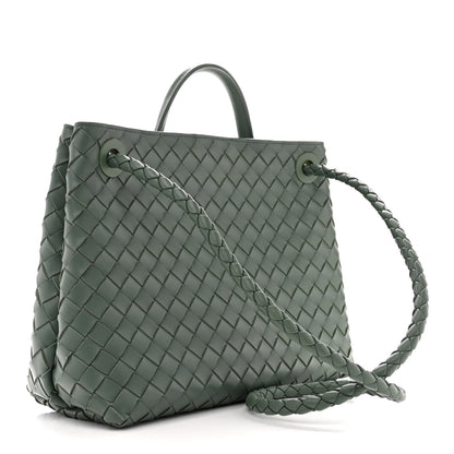 Bottega Veneta Nappa Intrecciato Medium Andiamo Shoulder Bag Aloe 4 of 15