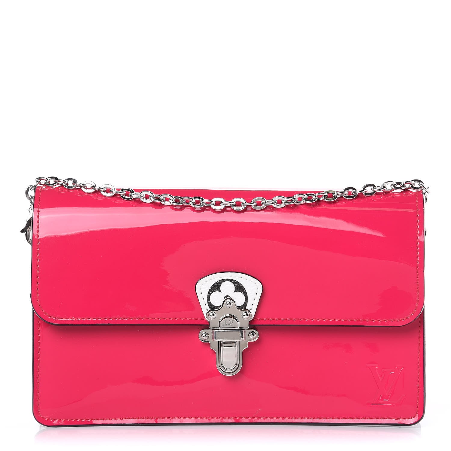 Louis Vuitton Patent Calfskin Monogram Cherrywood Chain Wallet Berlingot Pink 1 of 10