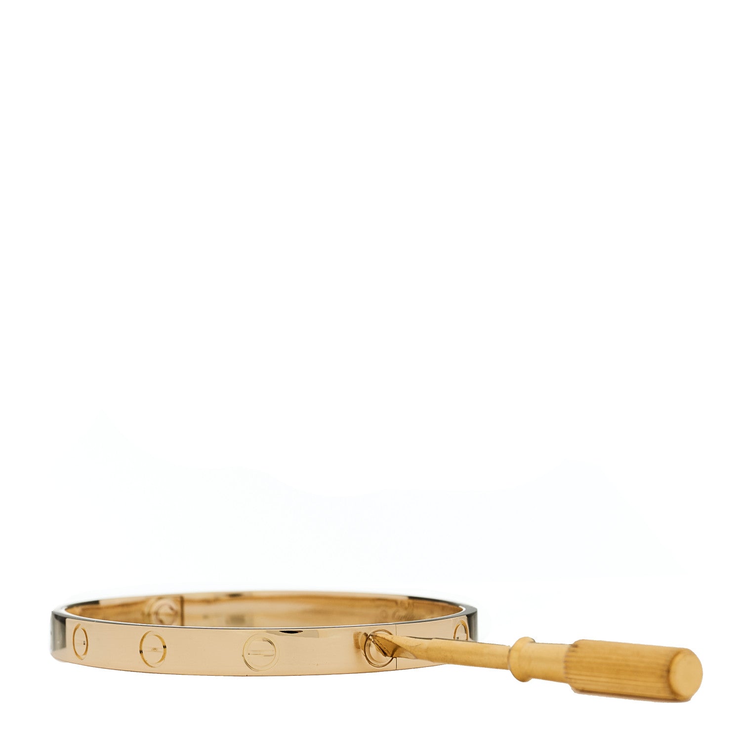 Cartier 18K Yellow Gold LOVE Bracelet 17 8 of 9