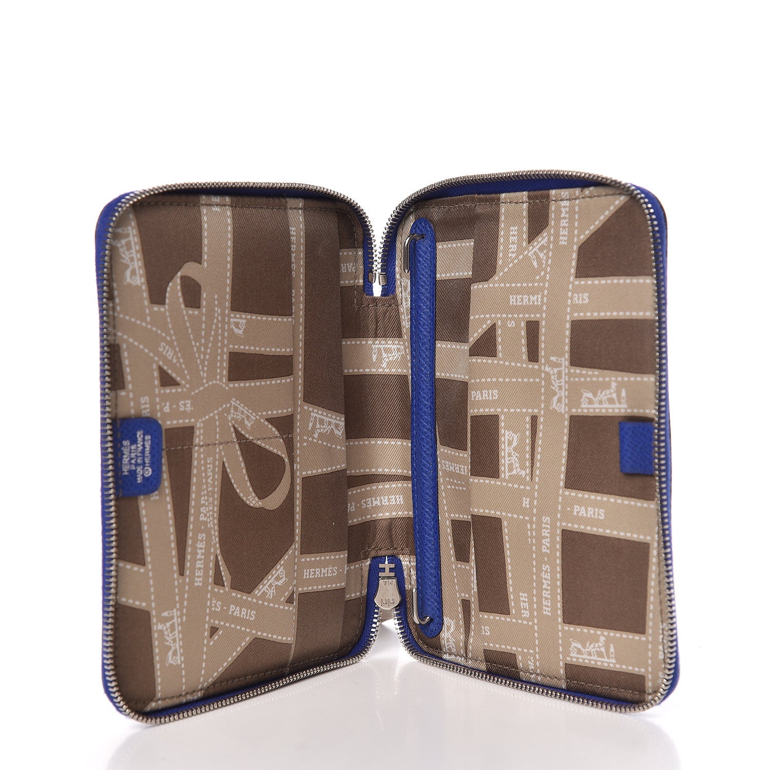 Hermes Epsom Silkydaily Globe Trotter Agenda Bleu Electrique 6 of 8