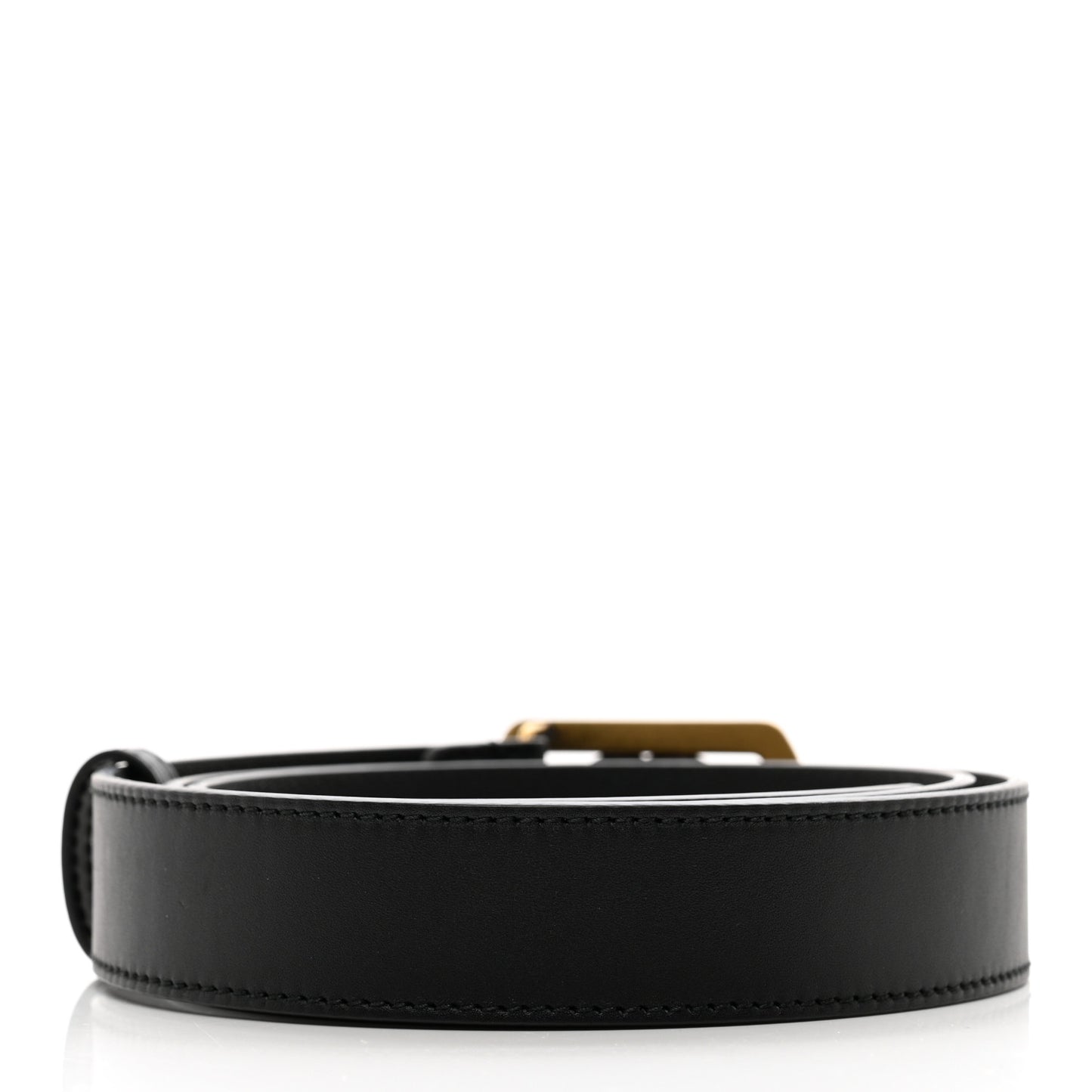 Calfskin Framed Double G Belt 95 38 Black