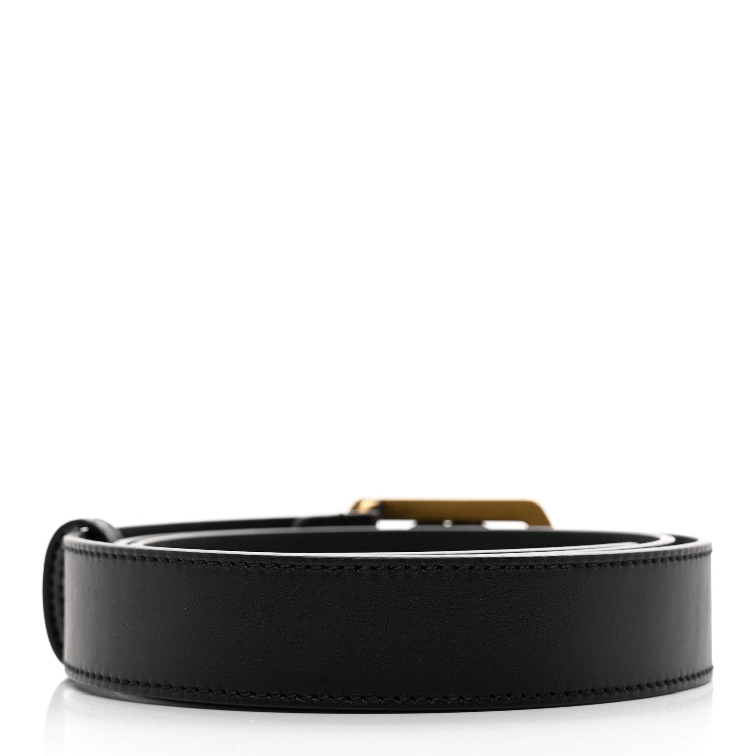 Gucci Calfskin Framed Double G Belt 95 38 Black 2 of 4