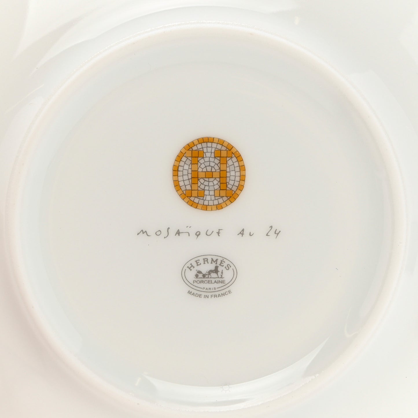 Porcelain Mosaique Au 24 Bread And Butter Plate Set of 2 Gold