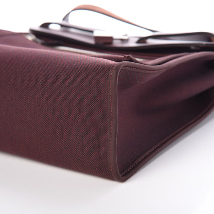 Hermes Vache Hunter Toile Officier Herbag Zip 31 PM Prune 7 of 13