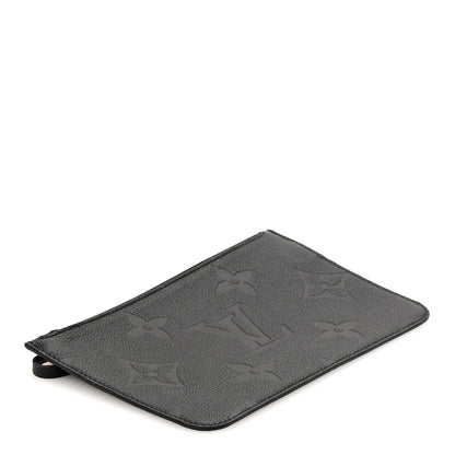 Louis Vuitton Empreinte Monogram Giant Neverfull MM Pochette Black 4 of 8