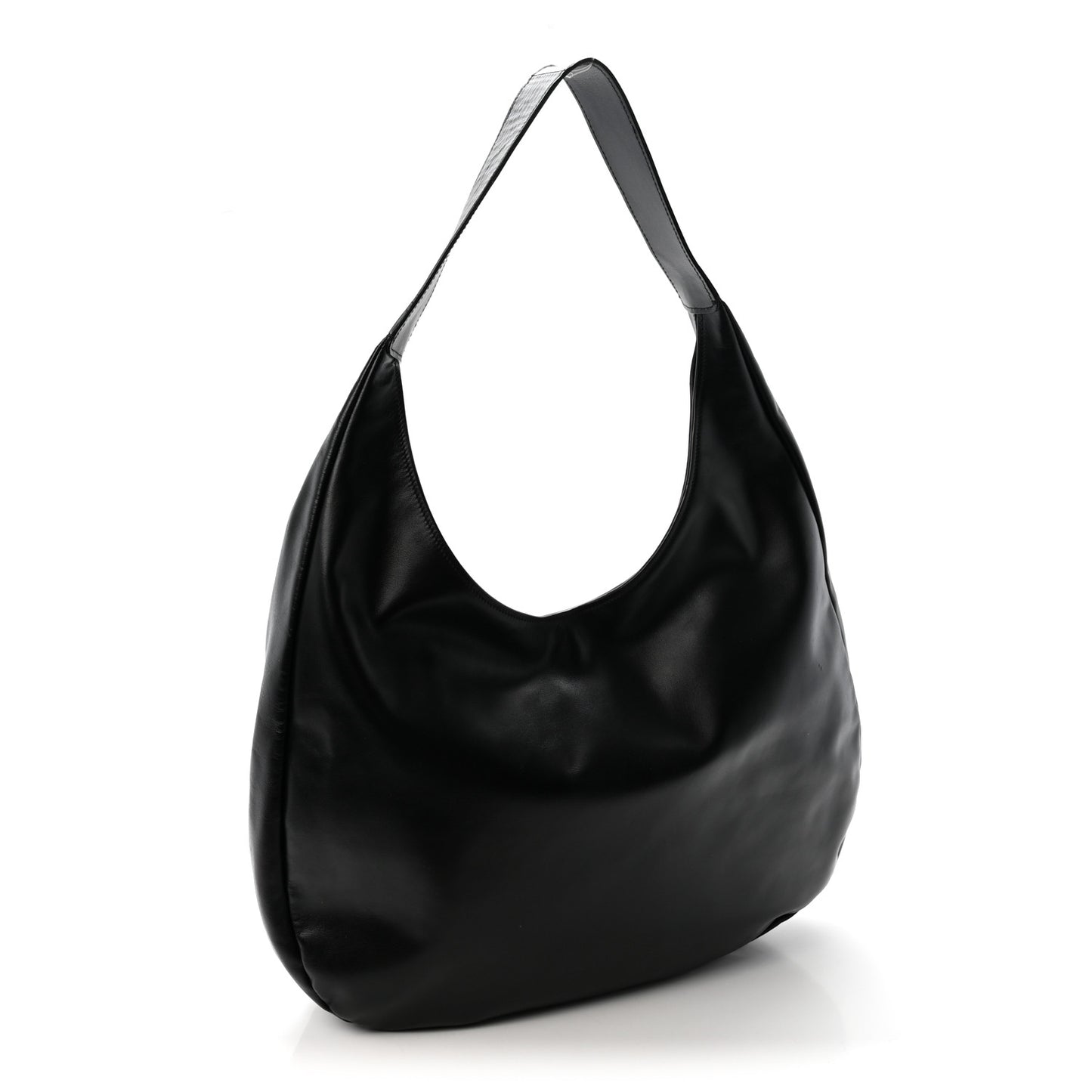 Soft Calf Softy Hobo Bag Black