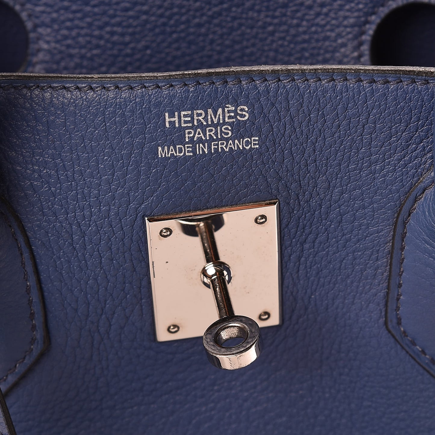 Taurillon Clemence Birkin 35 Bleu Brighton