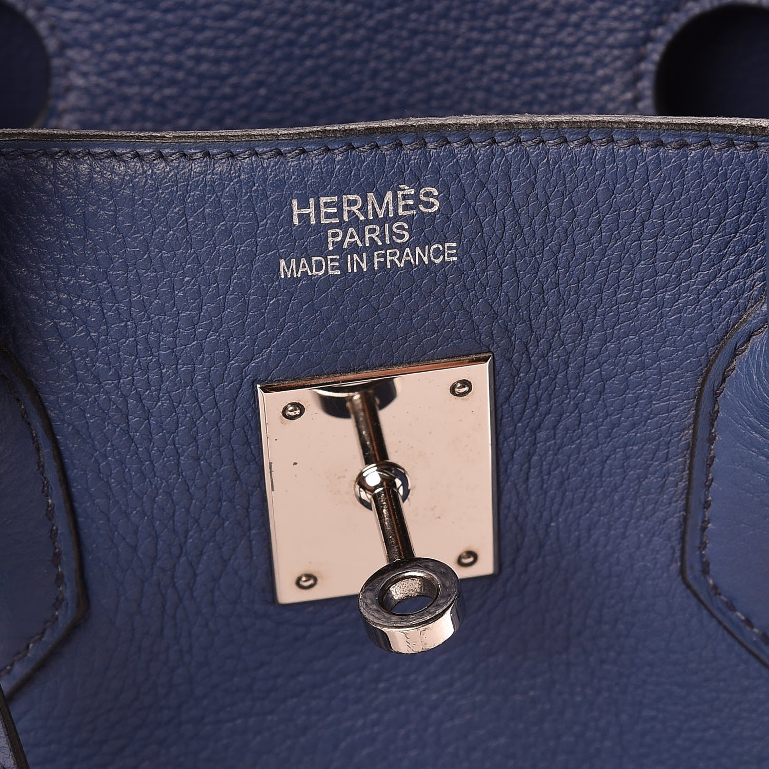 Hermes Taurillon Clemence Birkin 35 Bleu Brighton 6 of 16