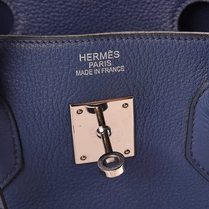 Hermes Taurillon Clemence Birkin 35 Bleu Brighton 6 of 16