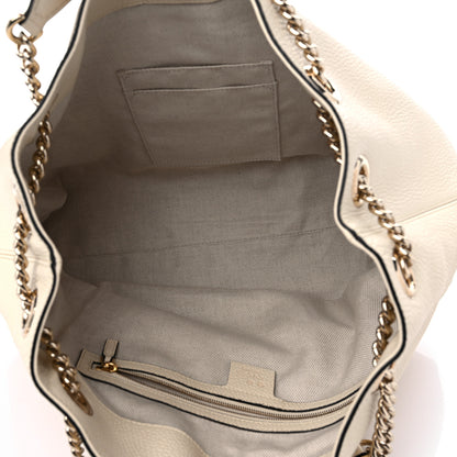 Gucci Cellarius Calfskin Medium Soho Chain Shoulder Bag Ivoire 4 of 10