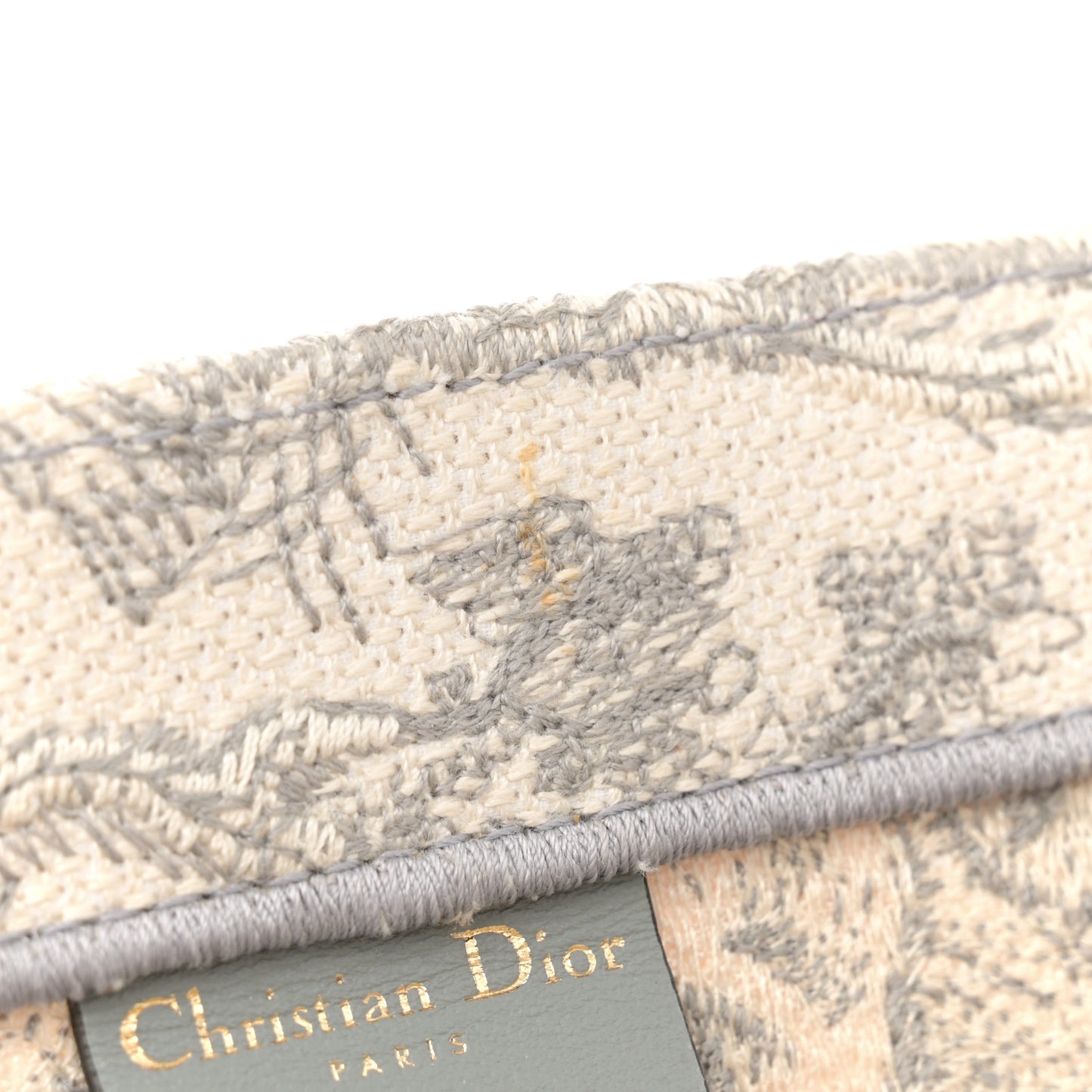 Canvas Embroidered Medium Dioriviera Toile De Jouy Book Tote Gray