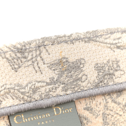 Christian Dior Canvas Embroidered Medium Dioriviera Toile De Jouy Book Tote Gray 11 of 15