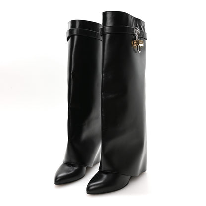 Givenchy Calfskin Shark Lock Pant Boots 41 Black 4 of 8