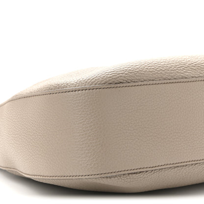 Prada Vitello Daino Soft Large Zippered Messenger Hobo Argilla 9 of 10