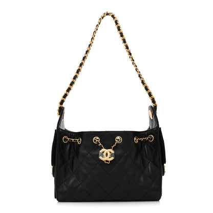 Chanel Caviar Quilted Mini Chanel 25 Handbag Black 1 of 10