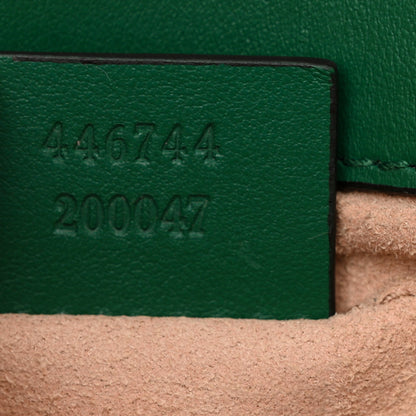 Gucci Calfskin Matelasse Mini GG Marmont Shoulder Bag Emerald Green 7 of 13