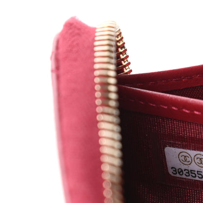 Chanel Shiny Goatskin Quilted 19 Long Zipped Around Wallet Red 8 of 12