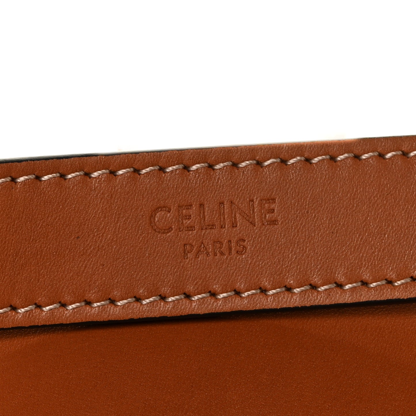 Natural Calfskin Triomphe Lunch Box Tan
